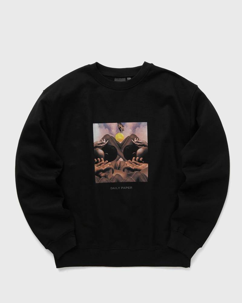 Daily Paper Landscape oversized sweater men Sweatshirts black in Größe:M von Daily Paper