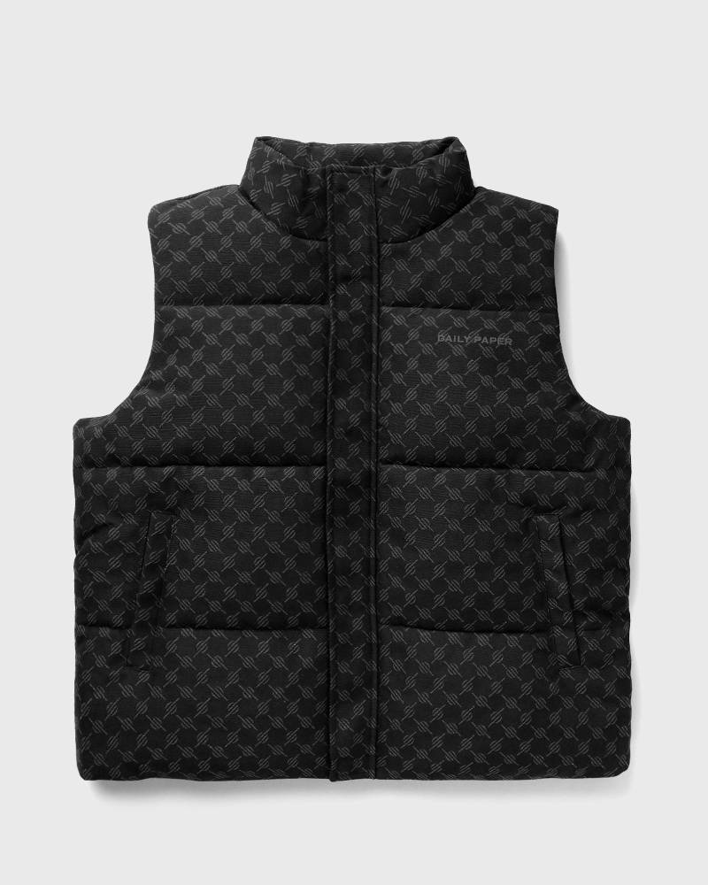 Daily Paper PONDO COTTON MONOGRAM BODYWARMER men Vests black in Größe:L von Daily Paper