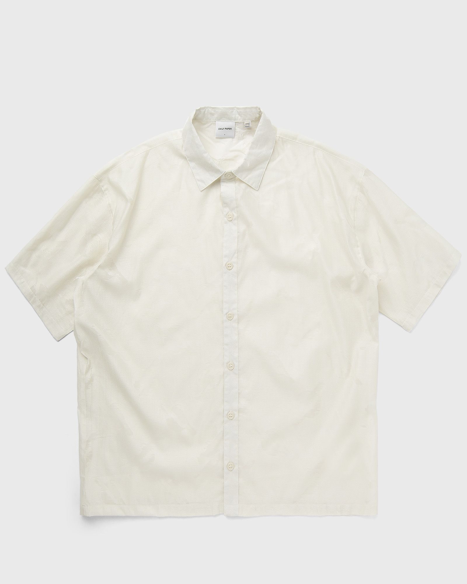 Daily Paper Salim relaxed ss shirt men Shortsleeves white in Größe:L von Daily Paper