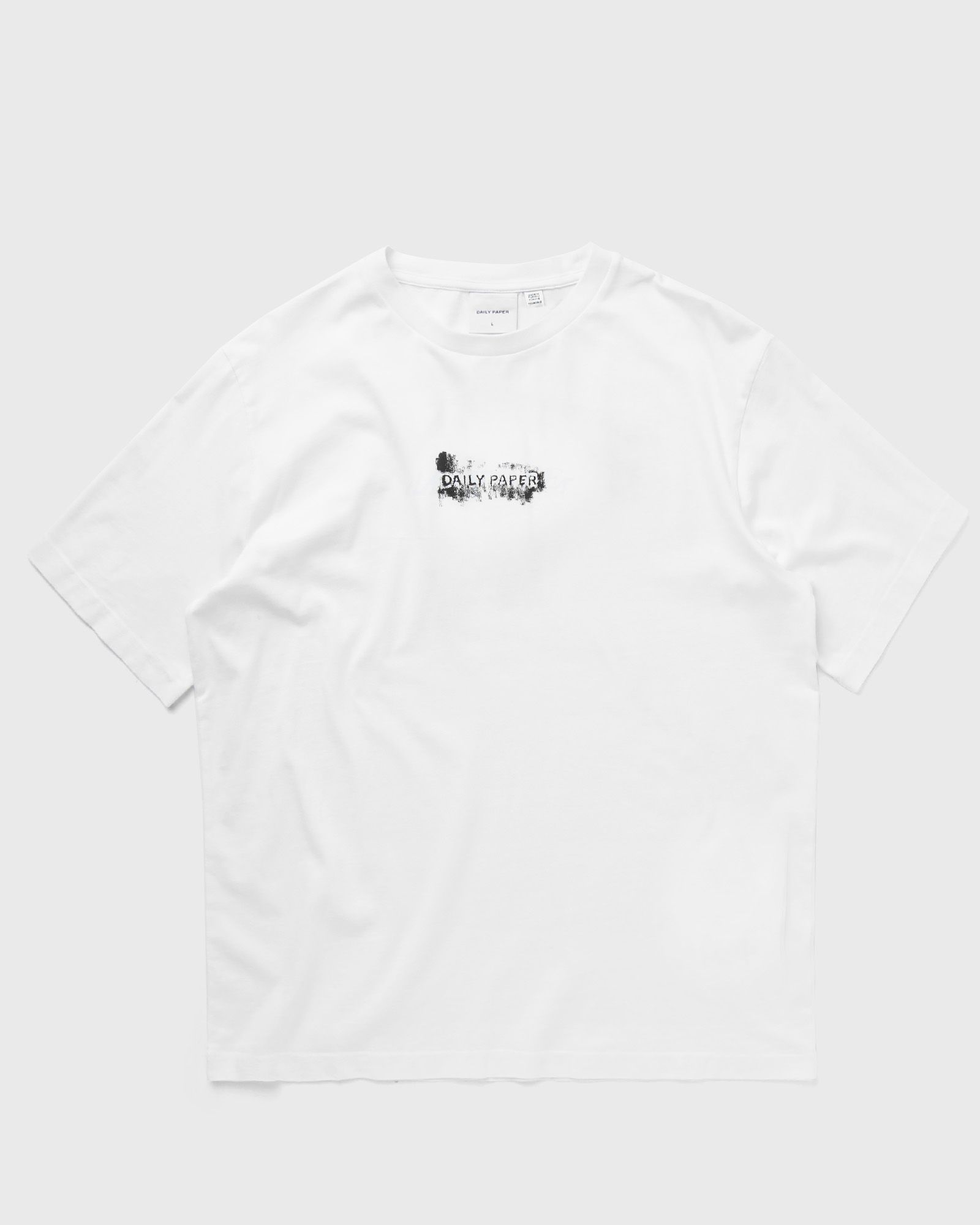 Daily Paper Scratch logo ss t-shirt men Shortsleeves white in Größe:L von Daily Paper