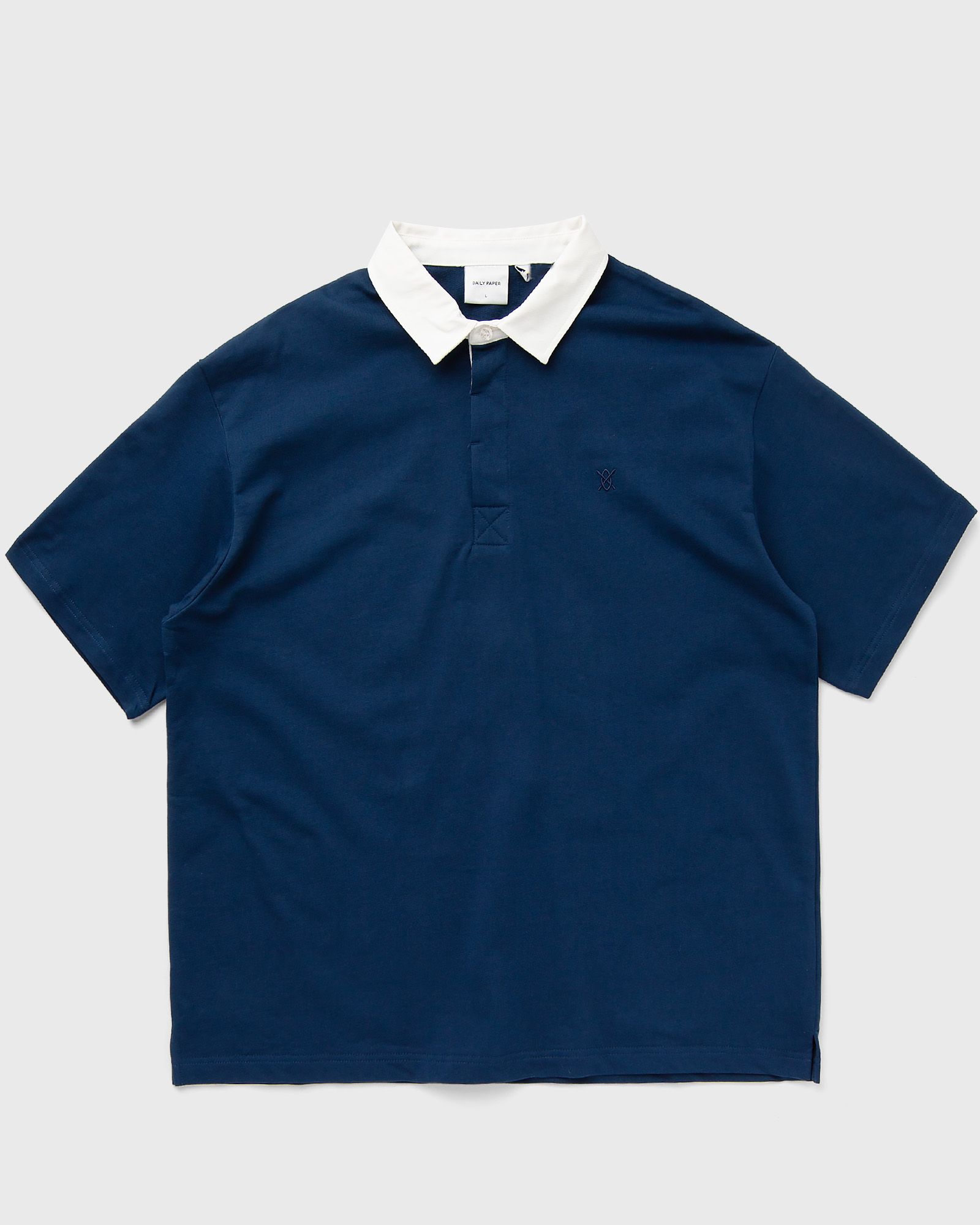 Daily Paper Shield ss polo t-shirt men Polos blue in Größe:L von Daily Paper