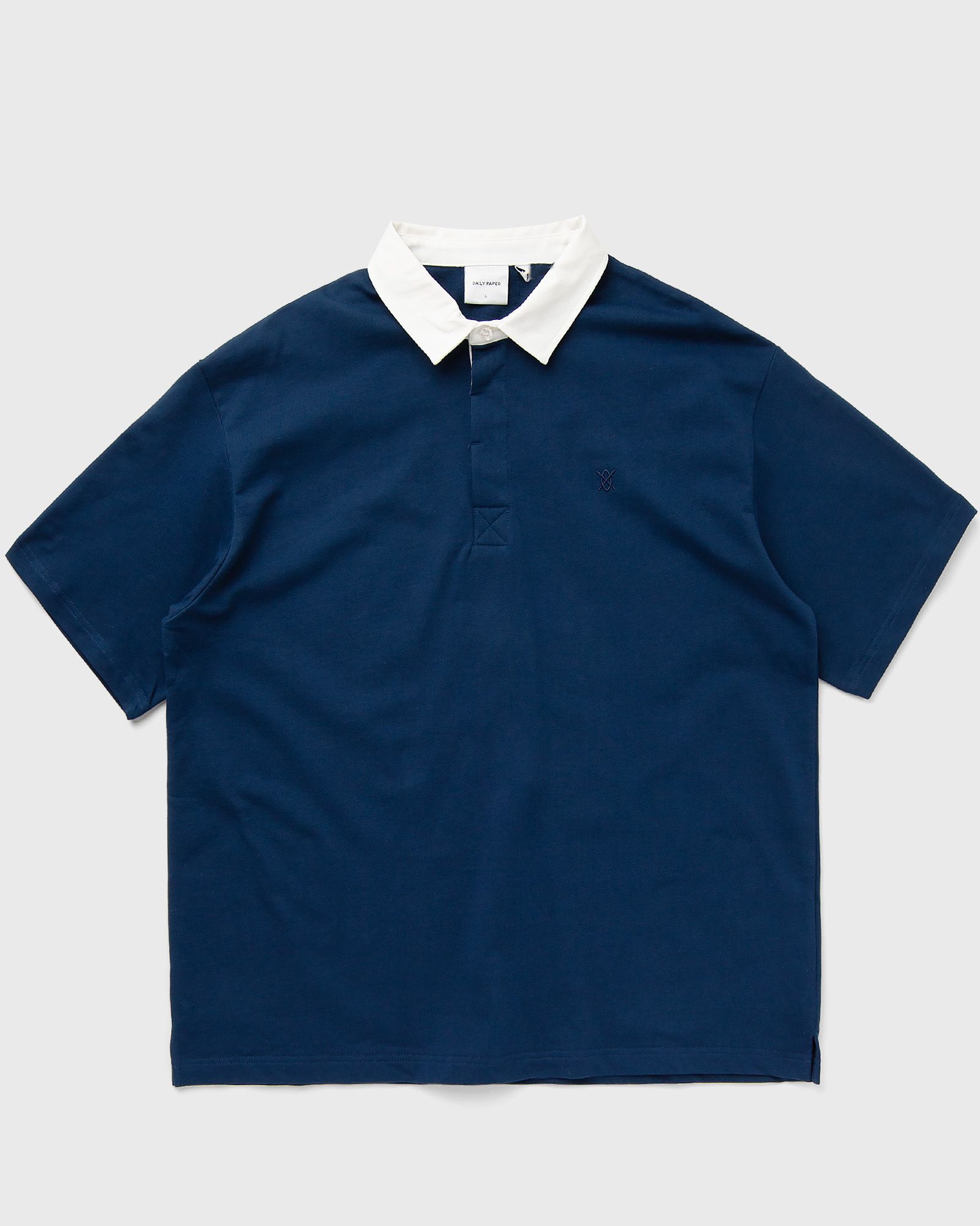 Daily Paper Shield ss polo t-shirt men Polos blue in Größe:S von Daily Paper