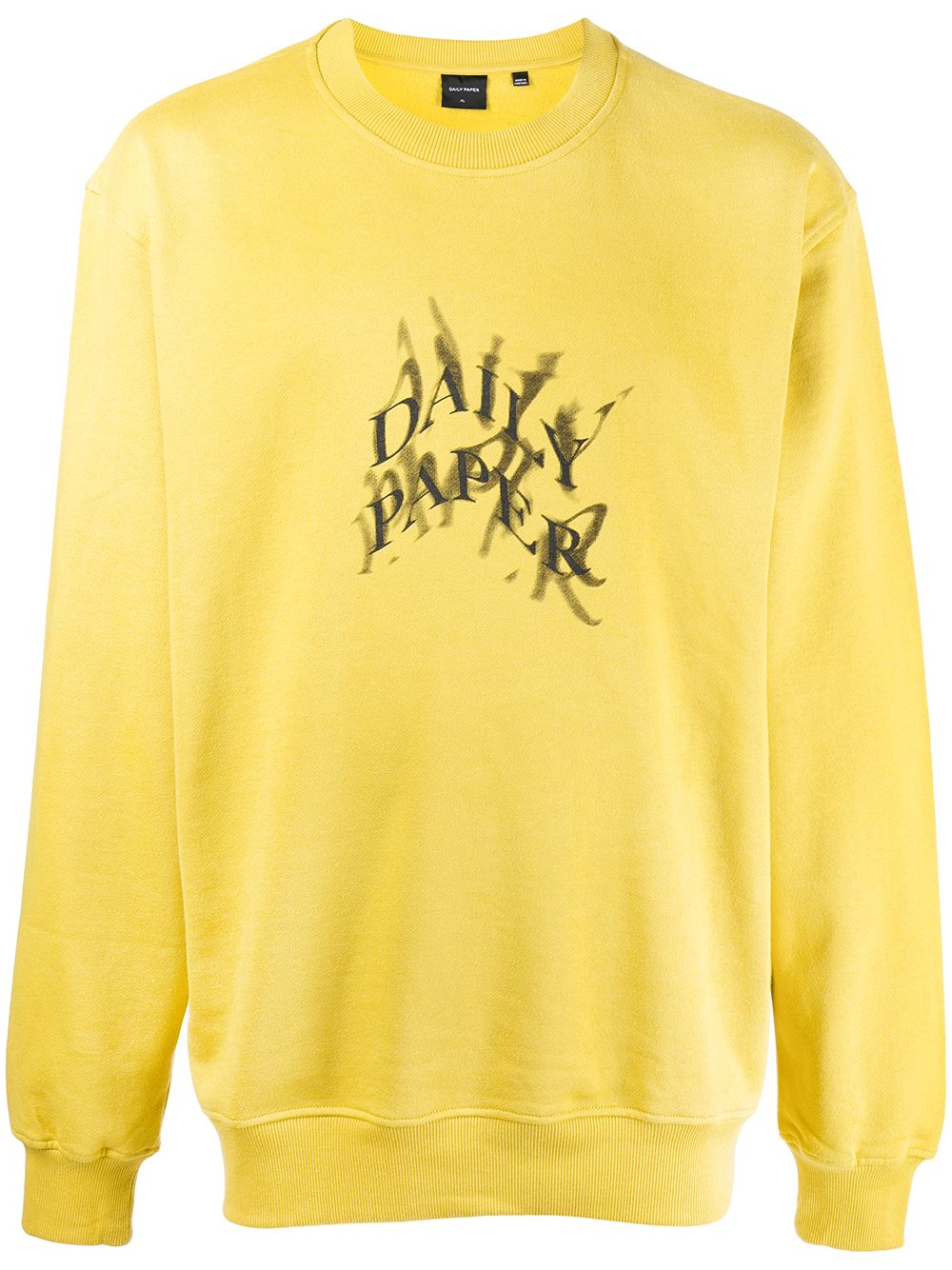 Daily Paper Sweatshirt mit Logo-Print - Gelb von Daily Paper