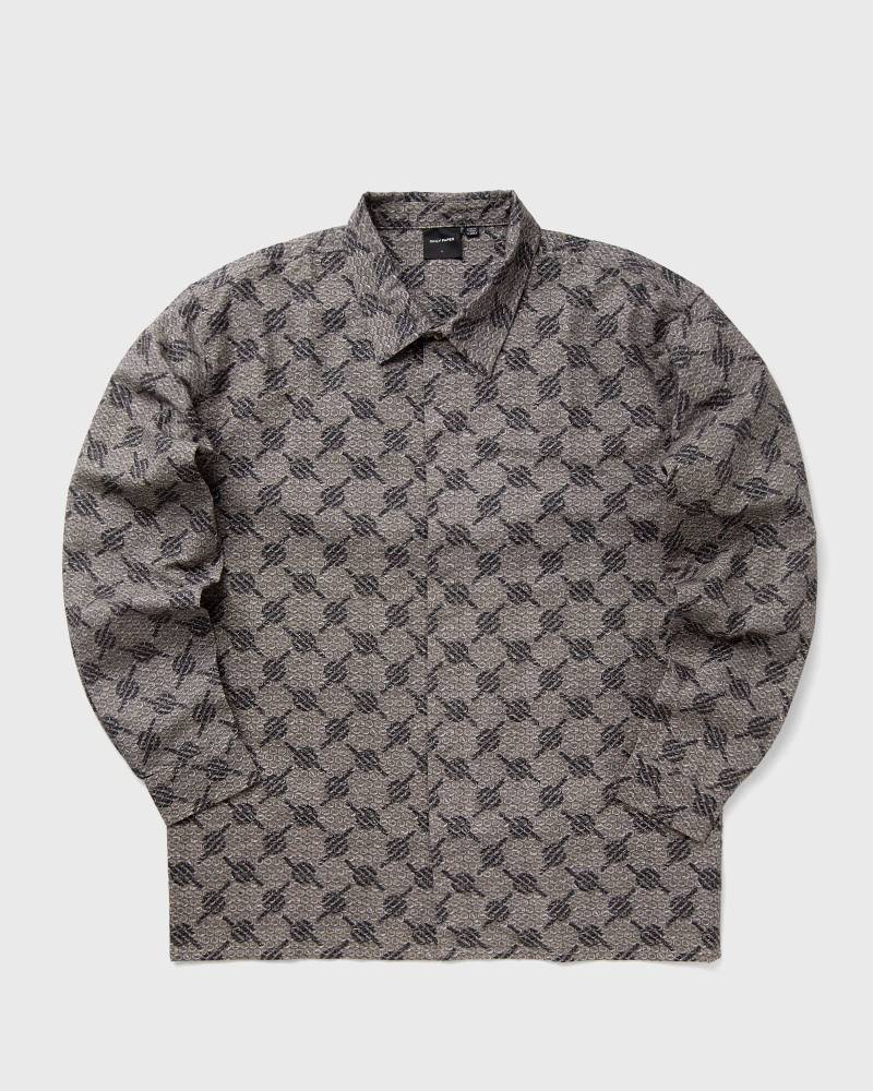 Daily Paper TOPE BUBBLEWRAP LS SHIRT men Longsleeves grey in Größe:L von Daily Paper