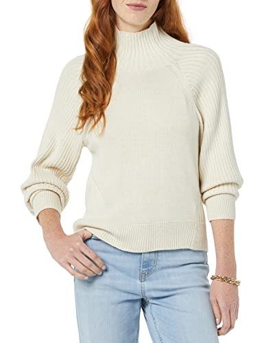 Amazon Essentials Damen Ultraweicher, Oversize-Crop-Kokonpullover (in Übergröße erhältlich) (Früher Daily Ritual), Sand Heide, L von Amazon Essentials