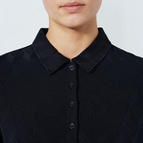 Daily Sports GRAPHIC Jaquard Langarm Polo schwarz von Daily Sports