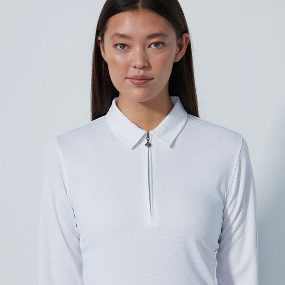 Daily Sports PEORIA Langarm Polo weiß von Daily Sports