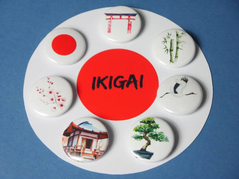 Ikigai | Button Set 25mm Japan Ikigai | Button Set 25mm Japan von DailyRoads