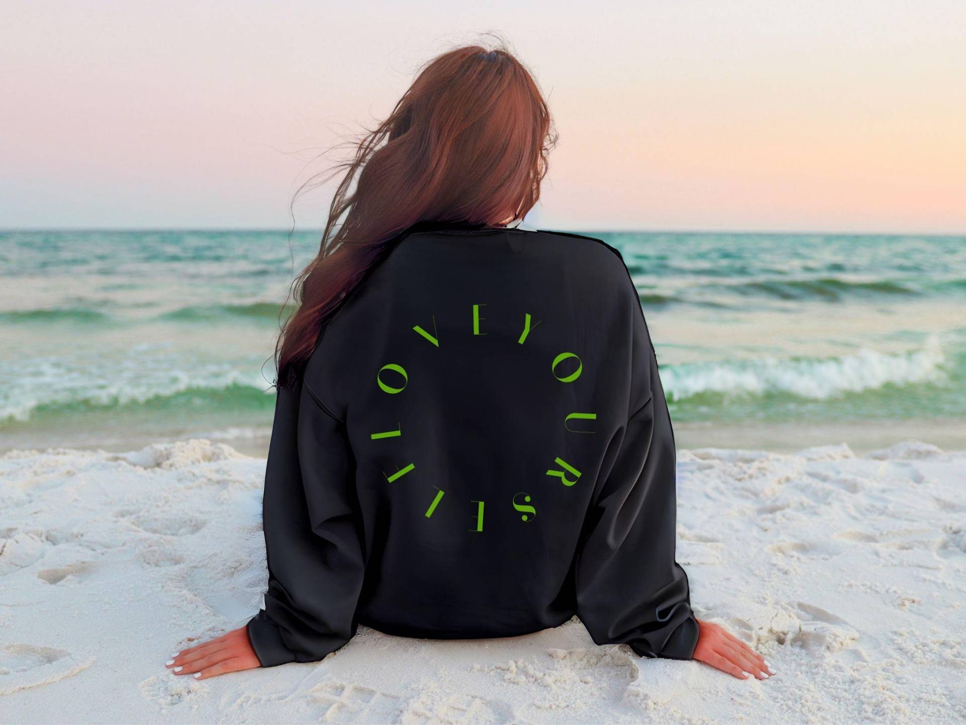 Damen Sweatshirt, Summer Summer, Love Yourself, Sommer, Black Schwarz, Neon Color, Geschenk, Selbstliebe Damen Sweatshirt, Summer Summer, Love Yourself, Sommer, Black Schwarz, Neon Color, Geschenk, Selbstliebe von DailyStreetStyle