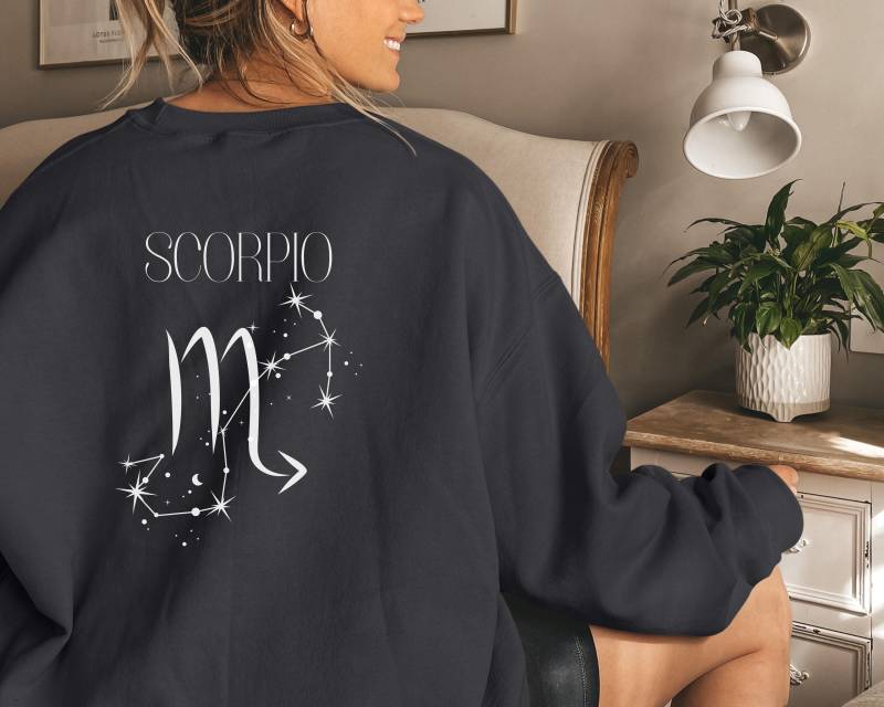 Sternzeichen Sweatshirt, Sternbild Personalisierbares Pullover Personalisiert, Astrologie von DailyStreetStyle