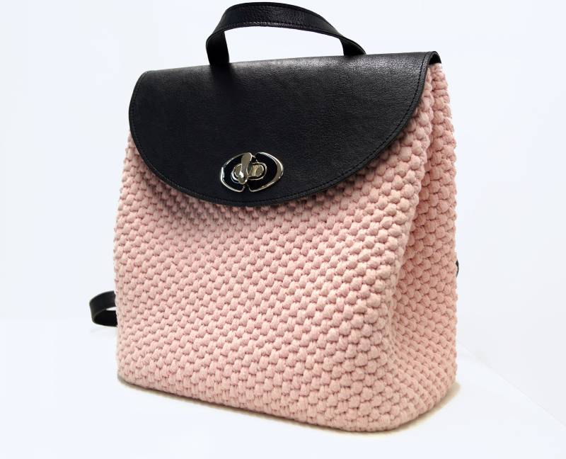 Rosa Häkeln Rucksack von DailyYarns