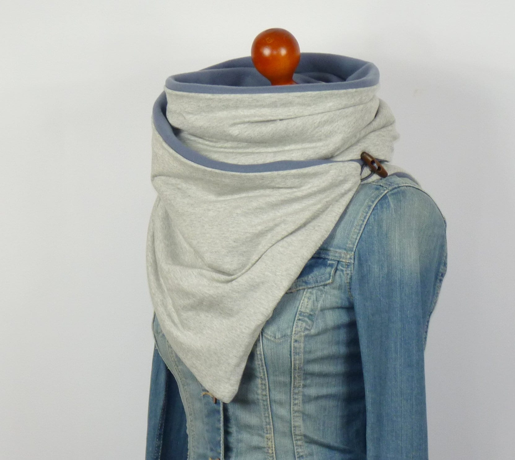 Wickelschal Knopfschal, Jersey U. Strick & Fleece , Dreiecktuch, Tuch, Schal, Dreieckstuch, Damen von Dailylifewomen