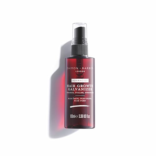 Daimon Barber Hair Growth Galvanizer Spray, hilft, Haarausfall zu reduzieren und unterstützt neues Haarwachstum für volleres, dickeres und voluminöseres Haar, ideal bei dünnem Haar, 100ml Daimon Barber Hair Growth Galvanizer Spray, hilft, Haarausfall zu reduzieren und unterstützt neues Haarwachstum für volleres, dickeres und voluminöseres Haar, ideal bei dünnem Haar, 100ml von Daimon Barber