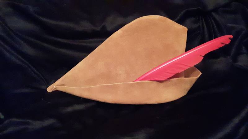 Kind Tan Wildleder Robin Hood/Peter Pan Hut von DaintyJanes