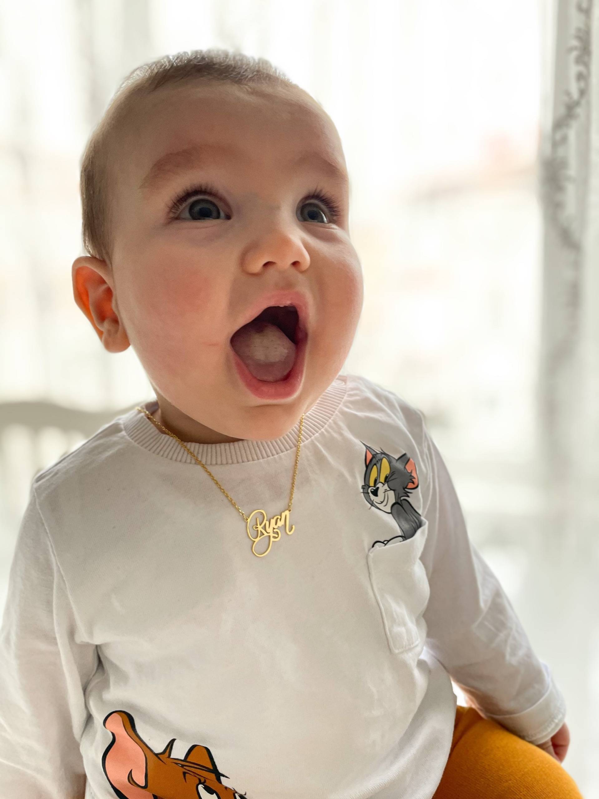 Kinder Namenskette, Personalisierte Halskette, Baby Babygeschenk, Silber, Rosegold Und Gold, Xw10 von DaintyPersonalizedCo