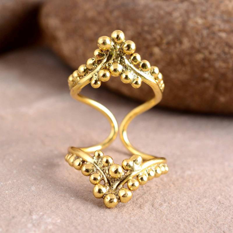 Messing Arthritis Ring, Schiene Knöchel Daumen Gold Ring Für Frauen, Einfache Midi Statement Handgemachte Eds von Daintybohoshop