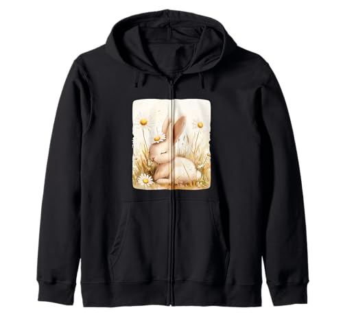 Tolle Gänseblümchen Wiese mit süßem Häschen für Jungen und Mädchen Kapuzenjacke Tolle Gänseblümchen Wiese mit süßem Häschen für Jungen und Mädchen Kapuzenjacke von Daisy Bunny