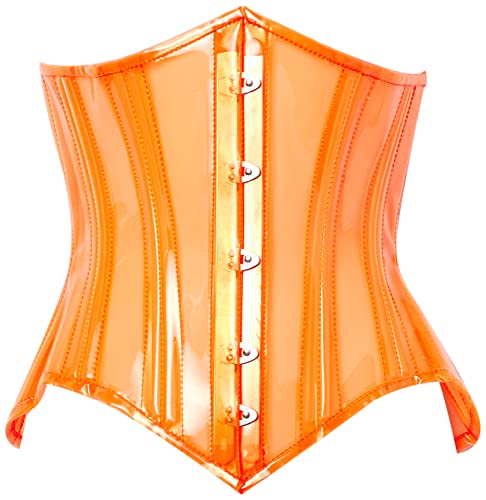 Daisy corsets Damen Taillenmieder/Unterbrustkorsett/Korsett, Orange, Mittel von Daisy Corsets