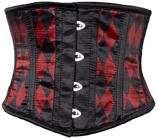 Daisy corsets Damen Lavish Black & Red Diamond Waist Cincher Korsett, Schwarz, Large von Daisy Corsets