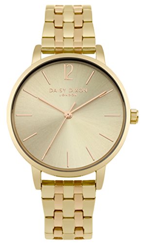 Daisy Dixon Damen Analog Quarz Uhr mit Edelstahl Armband DD044GM von Daisy Dixon