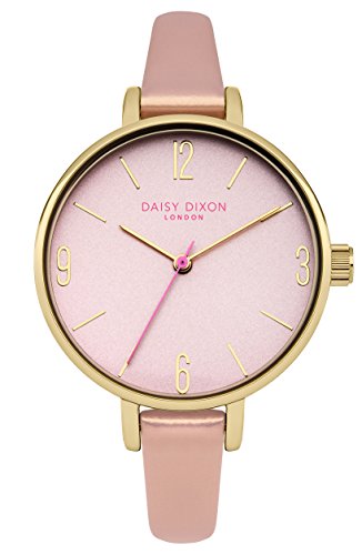 Daisy Dixon Damen Datum klassisch Quarz Uhr mit PU Armband DD060PPG von Daisy Dixon