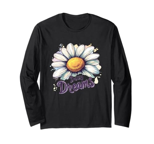 Hübsche Gänseblümchenblumenträume für Erwachsene und Kinder Langarmshirt von Daisy Dreams Outfit