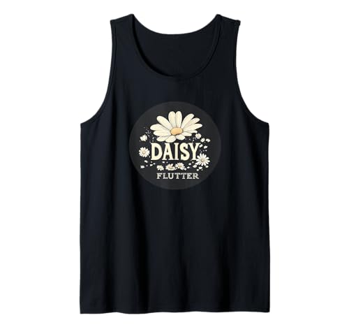 Cooles Gänseblümchen-Flatter-Stempel-Kostüm Tank Top von Daisy Flutter Outfit