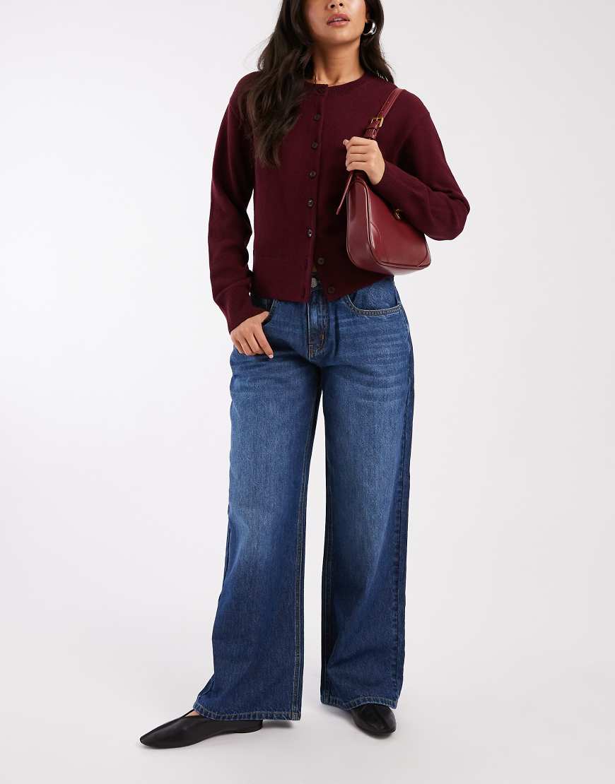 Daisy Street - Baggy-Jeans in Blau mit niedrigem Bund von Daisy Street