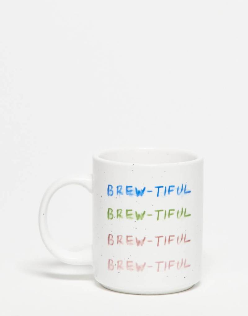 Daisy Street - Becher mit „Brewtiful"-Motiv-Bunt von Daisy Street