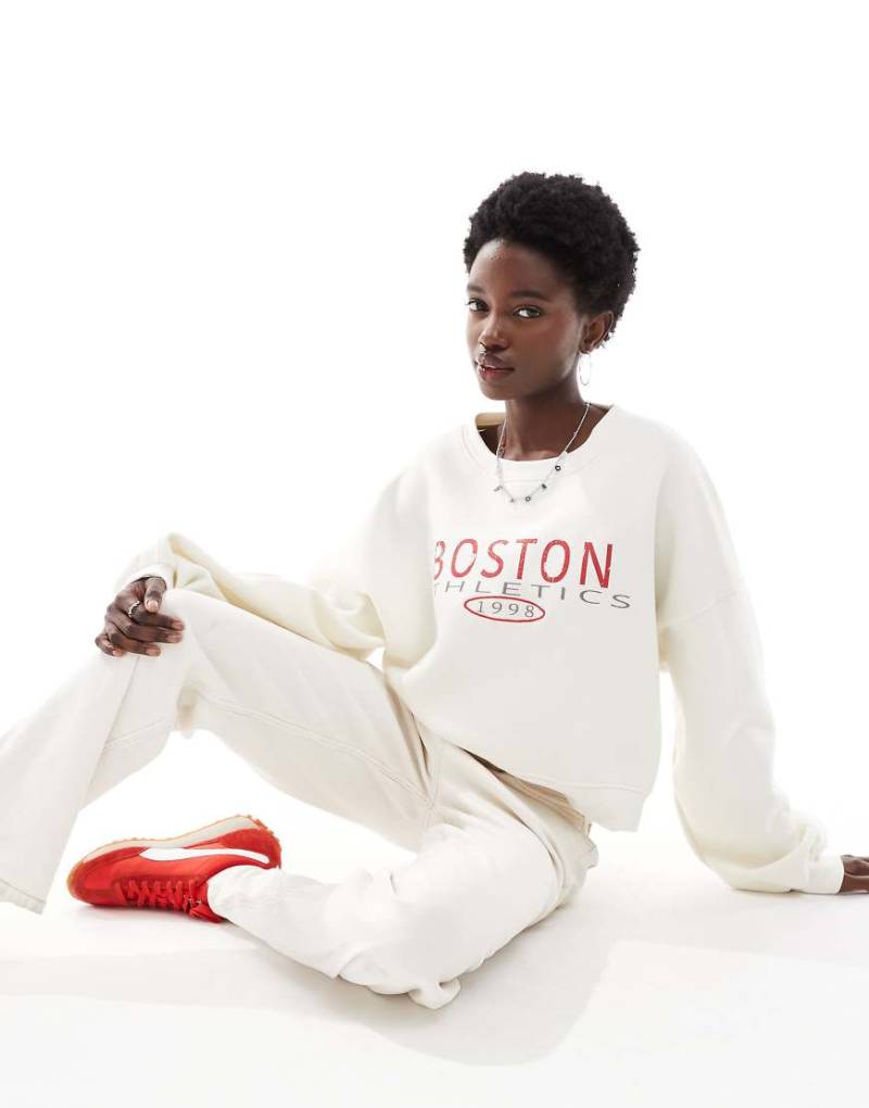 Daisy Street - Sweatshirt mit Print-Weiß von Daisy Street