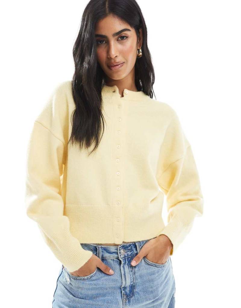 Daisy Street - Taillierte Strickjacke in Gelb von Daisy Street
