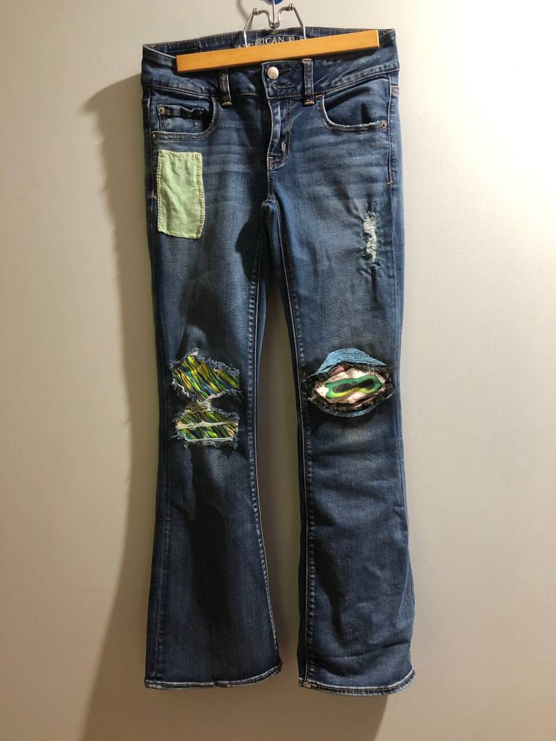 Kunstvoll Geänderte Jeans von DaisyChainDesignsOnl