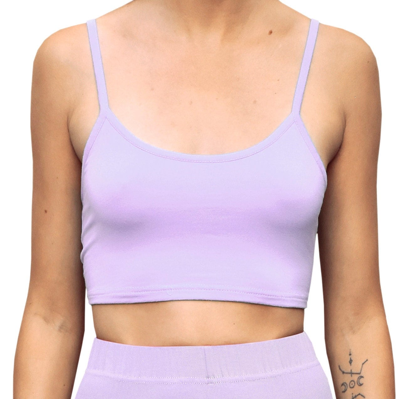 Massive Lavendel Lila Cropped Tank Spaghettiband Cami Mix N Match Crop Top von DaisyDelSolDesigns