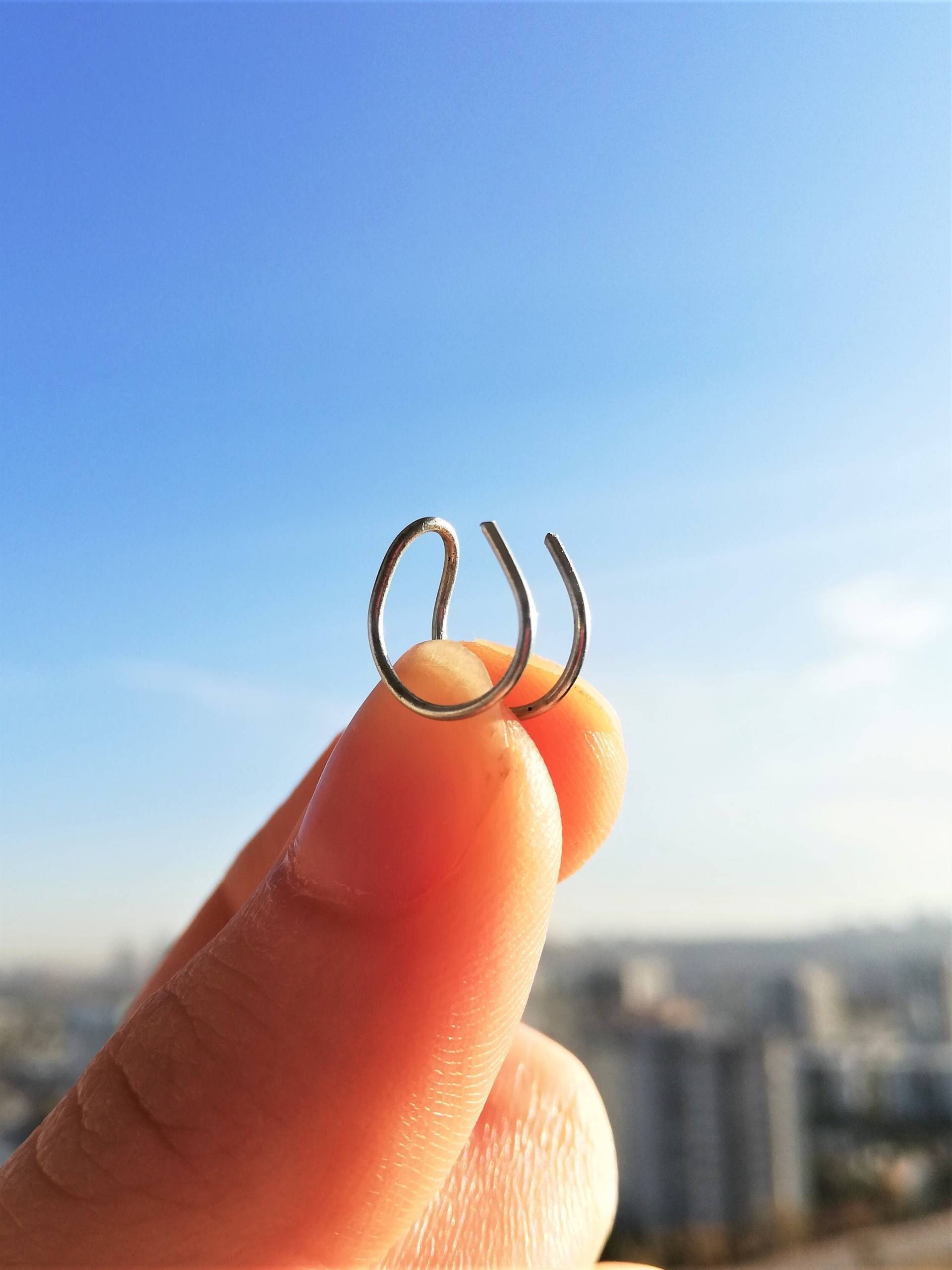 Doppel-Nasenmanschette Faux-Nasenpiercing, Verstellbare Nasenmanschette, Kein Piercing Erforderlich Doppel-Nasenmanschette Faux-Nasenpiercing, Verstellbare Nasenmanschette, Kein Piercing Erforderlich von DaisyJewelryCraft