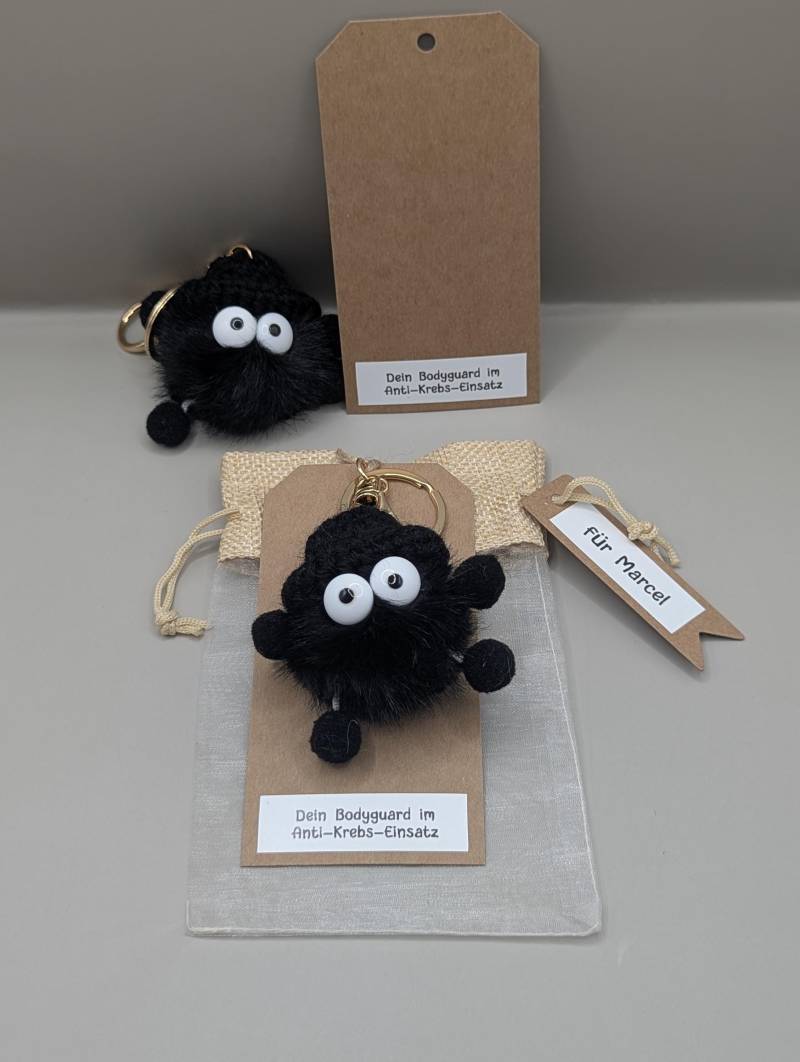 Mutmonster Bodyguard Geschenk Krebs Chemo | Schutzengel Schlüsselanhänger Dein Im Anti-Krebs-Einsatz. Liebevoll Verpackt von DaisyKreationen