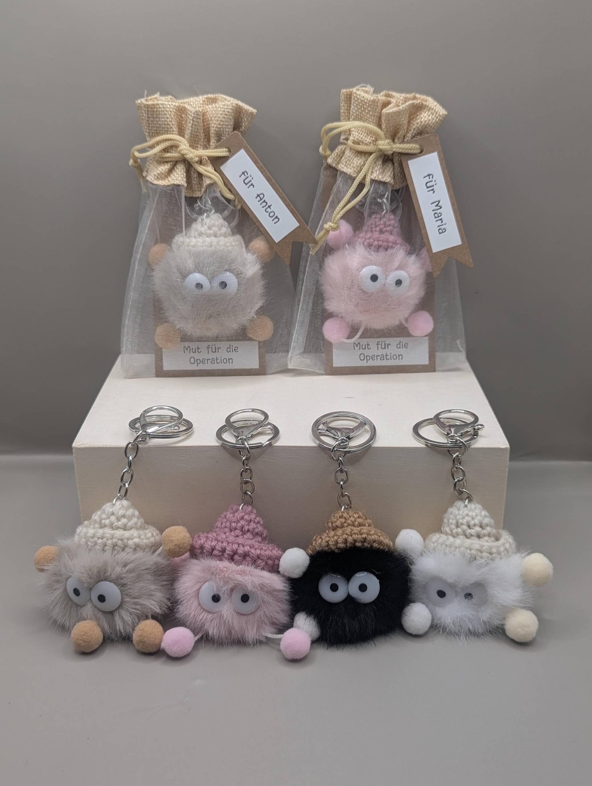 Mutmonster Zur Operation | Kleiner Mutmacher & Trostspender Geschenk Op Glücksbringer Personalisierbar Handgemacht von DaisyKreationen