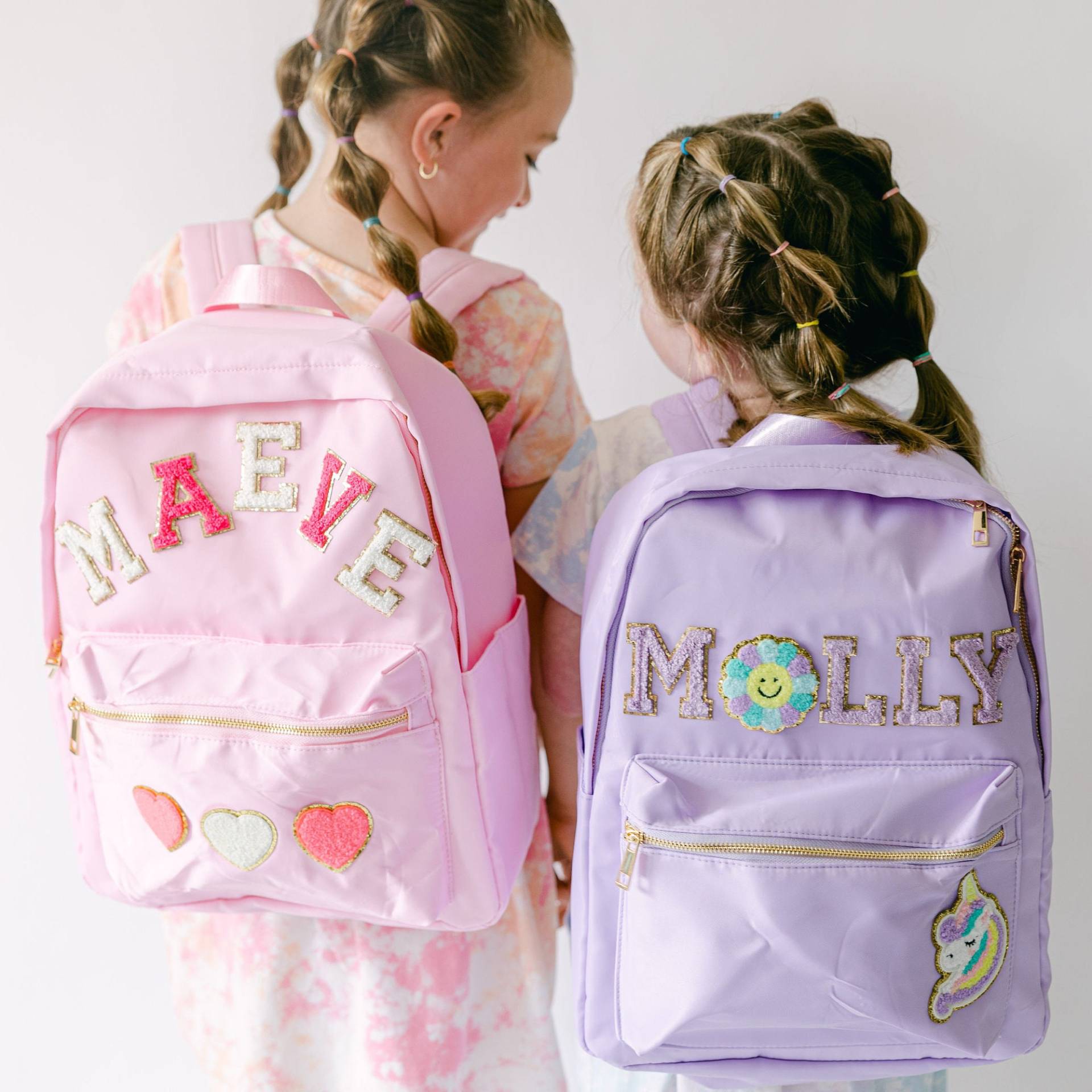 Personalisierter Nylon Rucksack | Anpassbare Chenille Patch Tasche Kinder Zurück Zu Schultasche Personalisiertes Geschenk Custom Patches Personalisierter Nylon Rucksack | Anpassbare Chenille Patch Tasche Kinder Zurück Zu Schultasche Personalisiertes Geschenk Custom Patches von DaisyScottDesigns