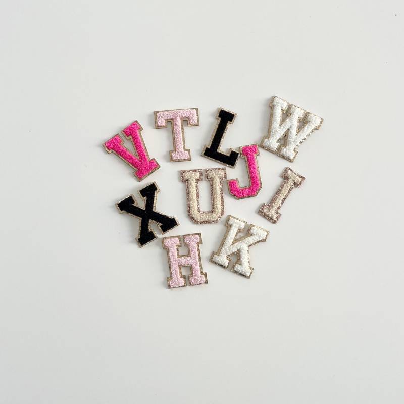 Selbstklebender 3M Chenille Buchstabe Aufnäher | 2.25" Diy von DaisyScottDesigns