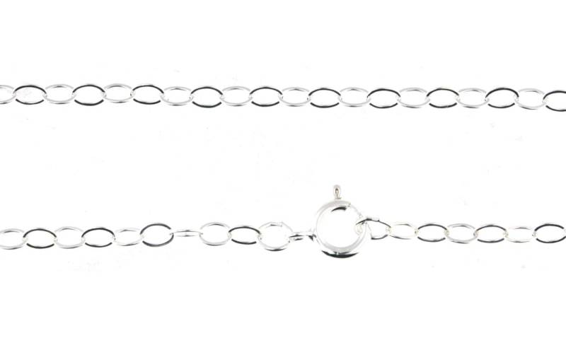 16-Zoll-Halskette 3 Mm X 2 Sterling Silber Kabelkette Fertig Kette Mit Federring-Verschluss von DaisyTreasures