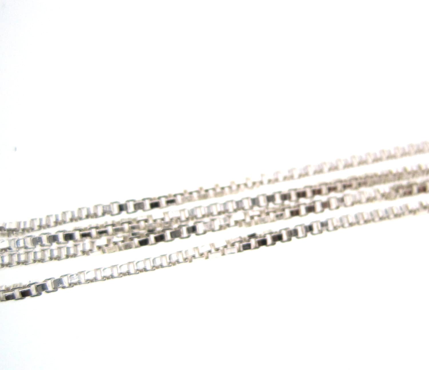 18-Zoll-sterling Silber 1, 2 Mm Box-Kette - Fertig Und Bereit, Mit Federverschluss Zu Tragen von DaisyTreasures