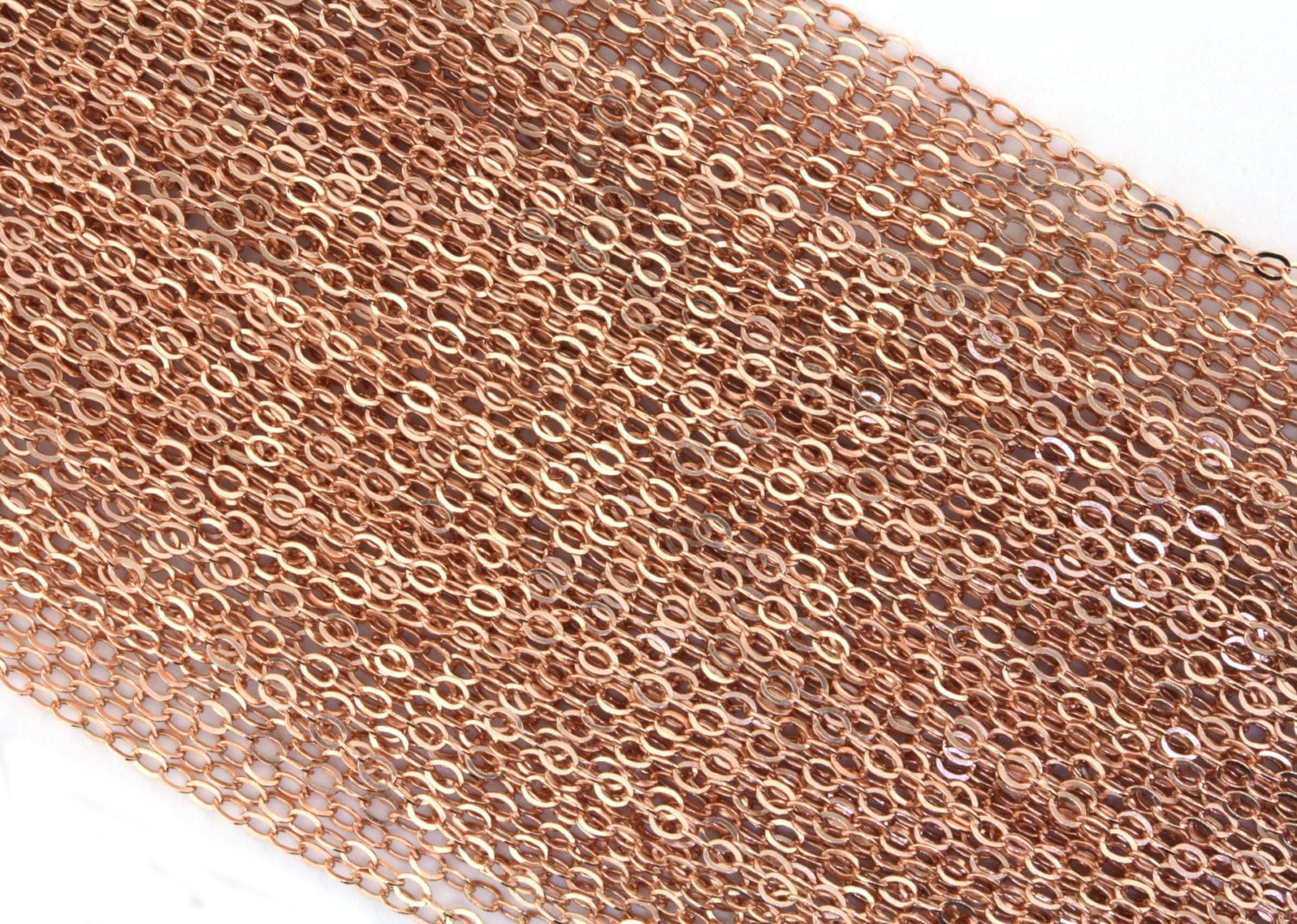 Best Preis -50 Stück - 16 Zoll Fertig 14K Rose Gold-Filled 1, 2 Mm Kabelkette 7, 20 Stück von DaisyTreasures