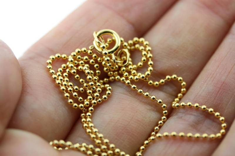 Neu 14K Gold Filled Kette 22 Zoll 1, 2 Mm Kugelkette - Wählen Sie Menge Aus Dem Dropdown-Menü Für Mengenrabatt Neu 14K Gold Filled Kette 22 Zoll 1, 2 Mm Kugelkette - Wählen Sie Menge Aus Dem Dropdown-Menü Für Mengenrabatt von DaisyTreasures