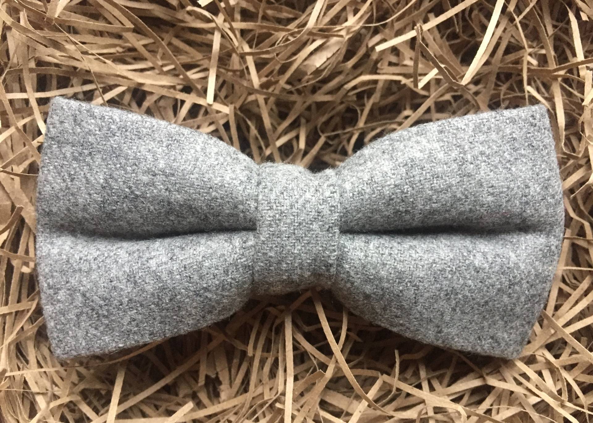 Graue Tweed Fliege Herren Hochzeitsfliege Aus Wolle von DaisyandOakStudio