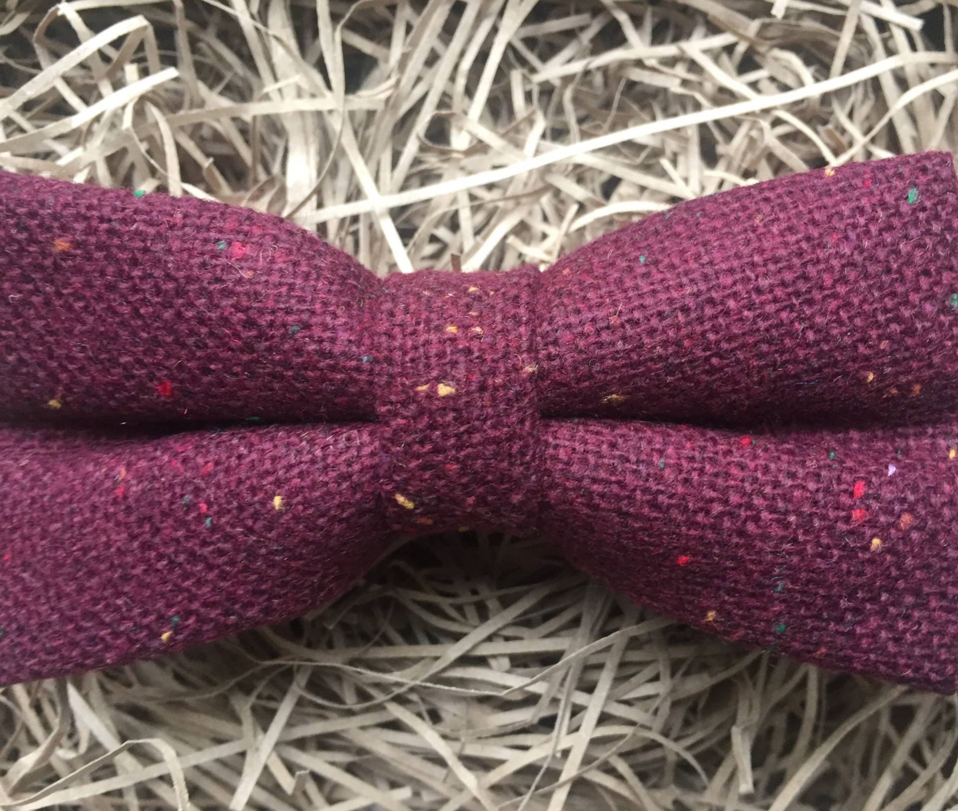 Melierte Weinrote Fliege Aus Wolle Hochzeit Trauzeuge Herren Geschenk von DaisyandOakStudio