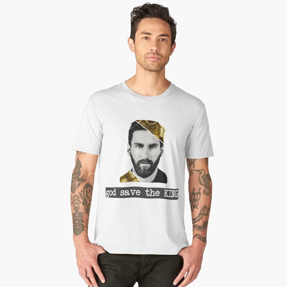 Messi T-Shirt Gott Rette Den König - Lionel Das Goat-Shirt Messi T-Shirt Gott Rette Den König - Lionel Das Goat-Shirt von DaisyinDecember