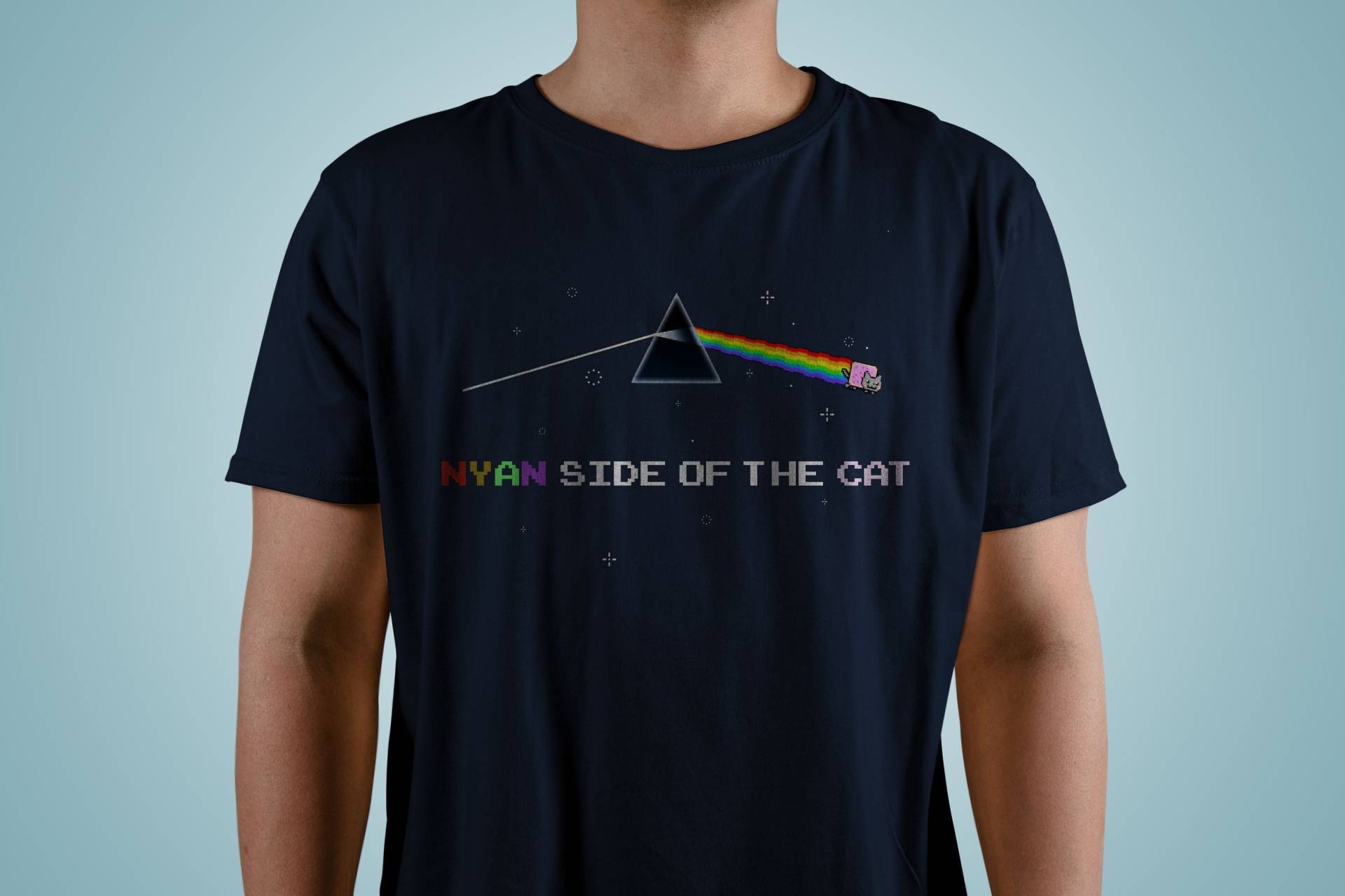 Nyan Seite Der Katze T-Shirt, Pink Floyd Katze, Katzenliebhaber Geschenk, Bestes Geschenk Für Sie Und Ihn, Valentinstag Dunkle Des Mondes Nyan Seite Der Katze T-Shirt, Pink Floyd Katze, Katzenliebhaber Geschenk, Bestes Geschenk Für Sie Und Ihn, Valentinstag Dunkle Des Mondes von DaisyinDecember
