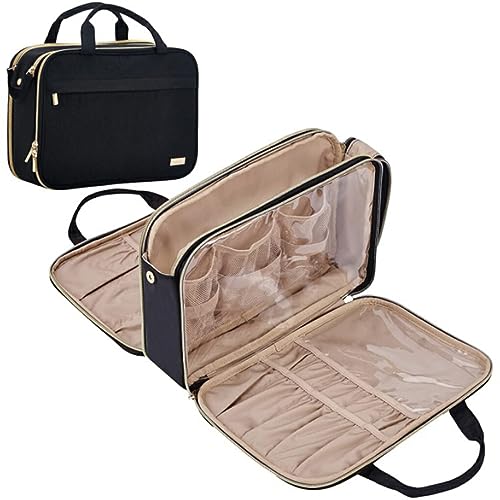 Dajidafu Reisetaschen für Damen – stilvolle und praktische Taschen für Moderne Reisende, Kosmetiktaschen für Damen, Taschen Organizer, Schwarz von Dajidafu