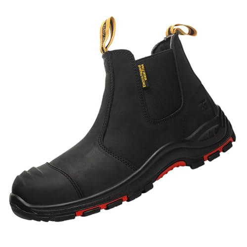 Dajingkj Arbeitsschuhe Herren Sicherheitsschuhe Damen Echtes Leder Arbeitsstiefel Smash und Punch Resistant Wasserdicht Schweißerschuhe Isolierschuhe Mode Chelsea Boots Wanderschuhe Dajingkj Arbeitsschuhe Herren Sicherheitsschuhe Damen Echtes Leder Arbeitsstiefel Smash und Punch Resistant Wasserdicht Schweißerschuhe Isolierschuhe Mode Chelsea Boots Wanderschuhe von Dajingkj