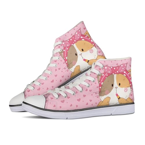 Dajingkj Canvas Sneaker Damen Bunt Segeltuchschuhe für Paar High Top Flache Schuhe Teens Mädchen Fitness Laufschuhe Turnschuh Freizeit Sportschuhe von Dajingkj