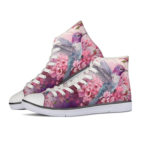 Dajingkj Canvas Sneaker Damen Bunt Segeltuchschuhe für Paar High Top Flache Schuhe Teens Mädchen Fitness Laufschuhe Turnschuh Freizeit Sportschuhe von Dajingkj